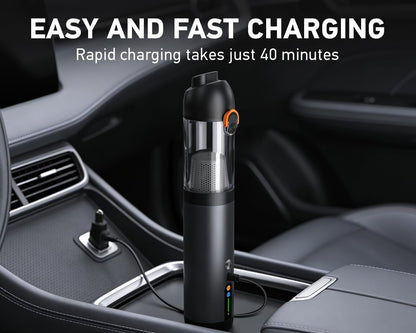 Car Vacuum Portable Cordless,18000Pa 4In1 Portable Handheld Cleaner Vacuum &Air Duster 2 Suction Modes Power Blowing&Inflating, Brushless Motor Vacuum with Multi Nozzles for Car,Keyboards, Office,Pet